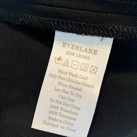 Everlane Japanese GoWeave black ankle zipper track pant EUC size 10 - Picture 8 of 8
